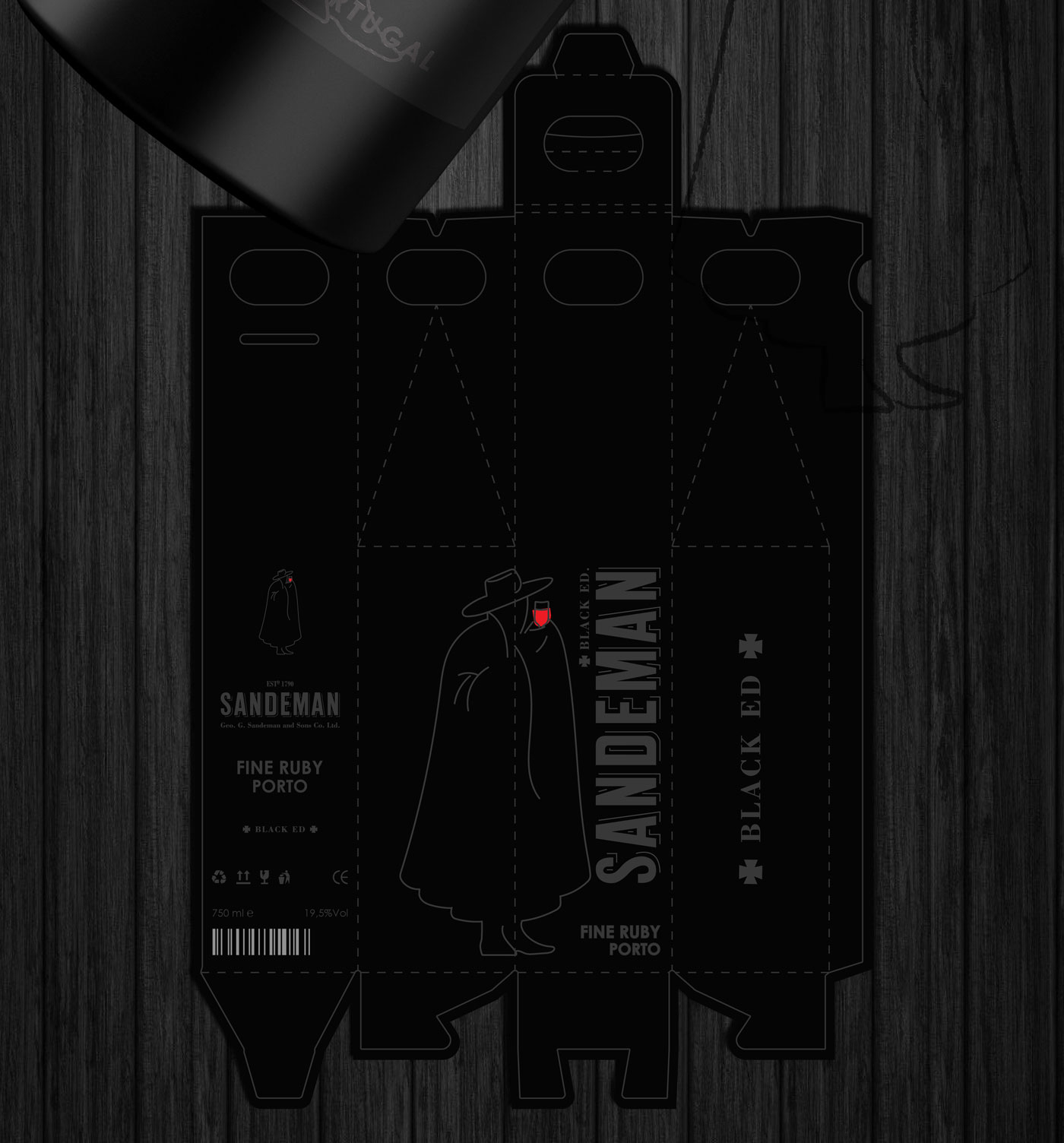Francesco Ferrati - graphic designer for startups - sandeman packaging